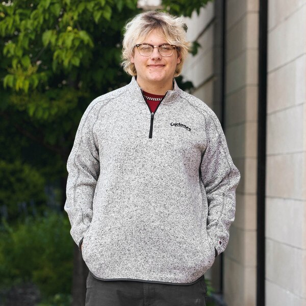Champion Cyclones Script Black Fleece Quarter Zip